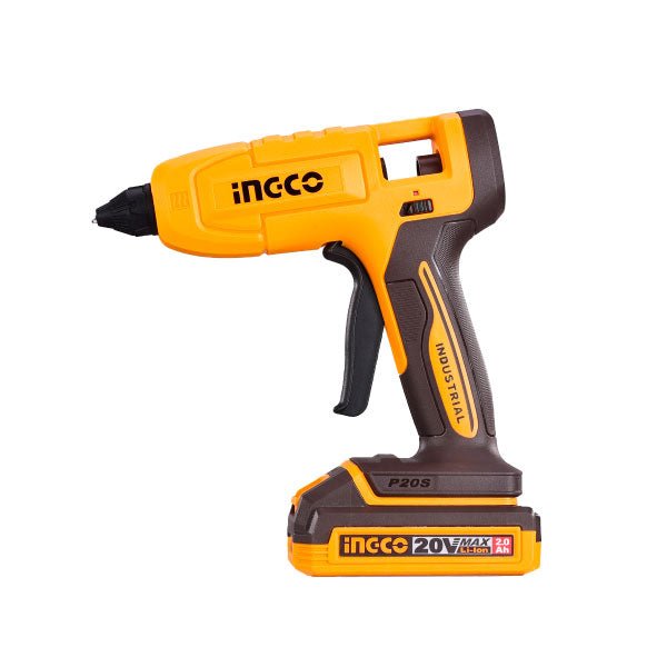 Pistola de Silicona INGCO 20V Inalámbrica 3 Barras 11.2mm CGGLI2003 - MARKEMSTORE - Pistolas y Sopladores