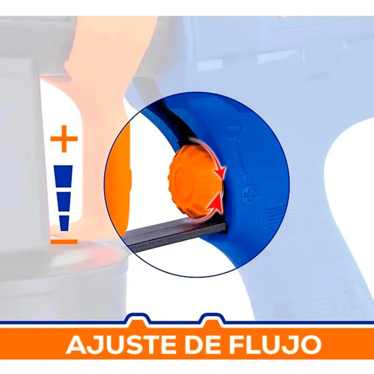 Pistola para Pintar WADFOW Eléctrica 110V 450W 800ml 350ml/min UWEG1A16 - MARKEMSTORE - Pistolas y Sopladores