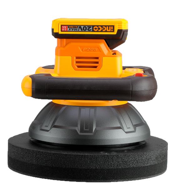 Polichadora Inalámbrica Roto - Orbital INGCO 20V 254mm 2500RPM - Motor Brushless COPLI202548 - MARKEMSTORE - Polichadora