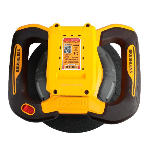 Polichadora Inalámbrica Roto - Orbital INGCO 20V 254mm 2500RPM - Motor Brushless COPLI202548 - MARKEMSTORE - Polichadora