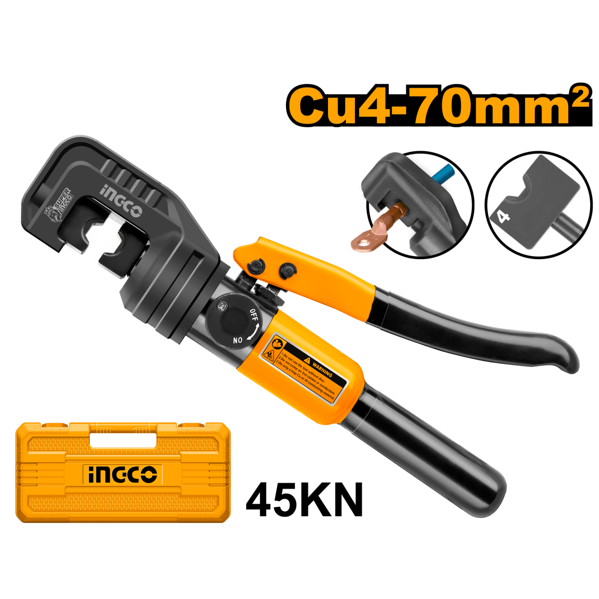 Ponchadora Hidraulica 45Kn Incluye Accesorios Hhct0170 - MARKEMSTORE -