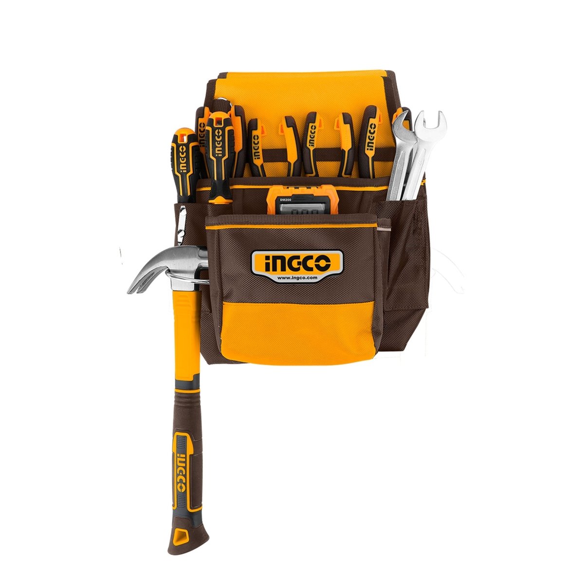 Porta Herramientas INGCO 35x32cm 9 Bolsillos 10kg HTBP010128 - MARKEMSTORE - Tulas y Maletines