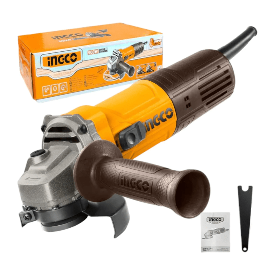 Pulidora Angular 5" 60Hz 900W 12000Rpm INGCO UAG90028 - MARKEMSTORE - Pulidoras
