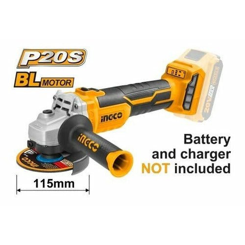 Pulidora Inalambrica Ionlitio 20v 4 1/2 9000rpm INGCO UCAGLI1152 - MARKEMSTORE - Pulidoras