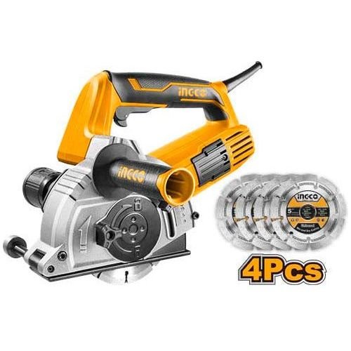 Recortadora Para Ranuras De Pared 110V 1500W 9000Rpm 5" Diam Con Cincel Y 4 Discos - MARKEMSTORE -