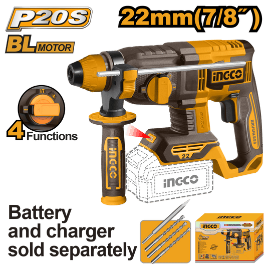 Rotomartillo 20V Ingco Crhli21228 - MARKEMSTORE - Rotomartillo