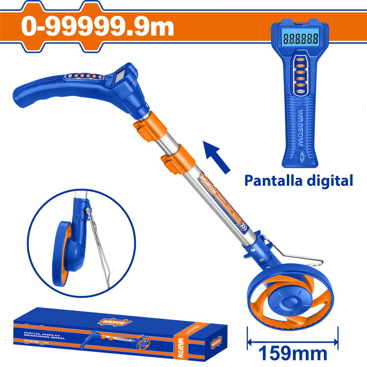 Rueda Medidora Digital WADFOW WMW2523 - MARKEMSTORE - HERRAMIENTA PARA MEDICION
