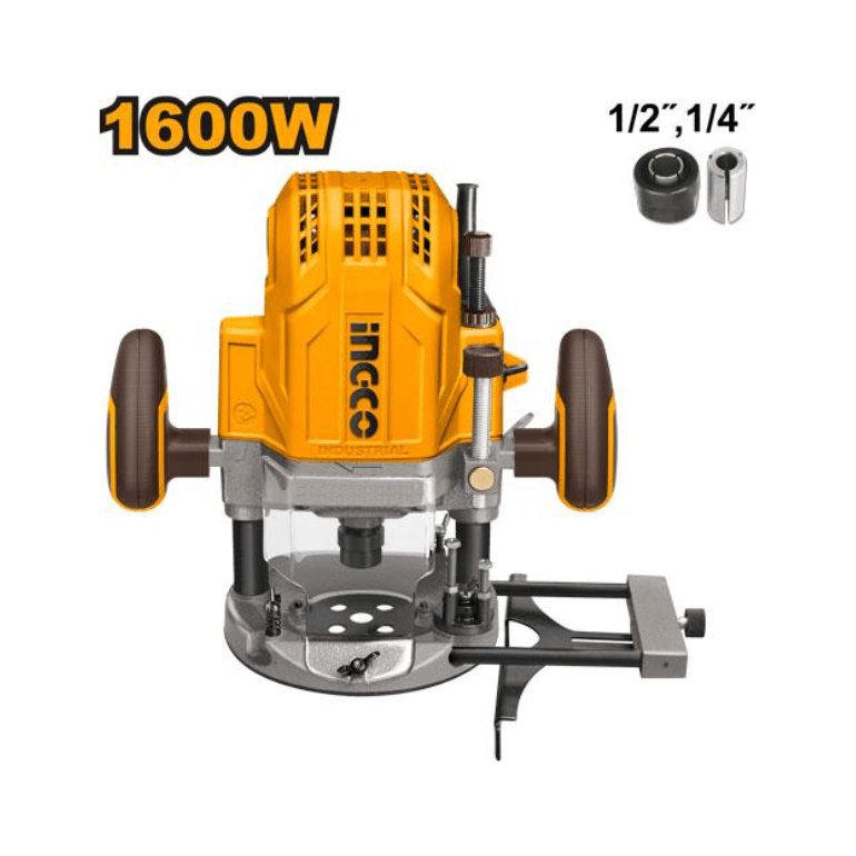 Ruteadora 1600w 9000 - 23000rpm INGCO URT160028 - MARKEMSTORE - Ruteadoras