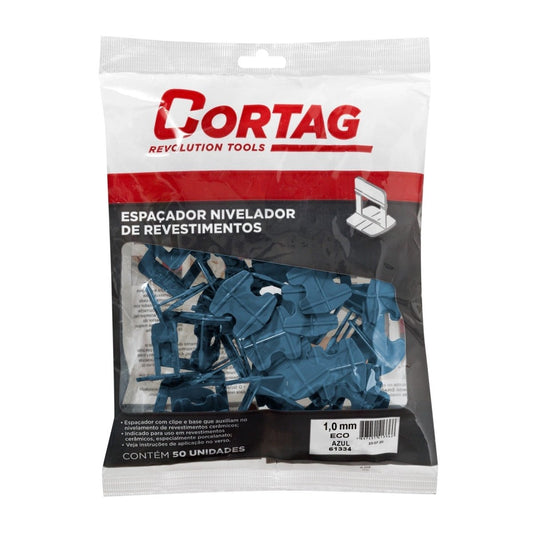 Separador Eco Para Nivelar Color Azul De 1,0 mm Bolsa por 50 Unds CORTAG REF. 61334 - MARKEMSTORE - Ferreteria