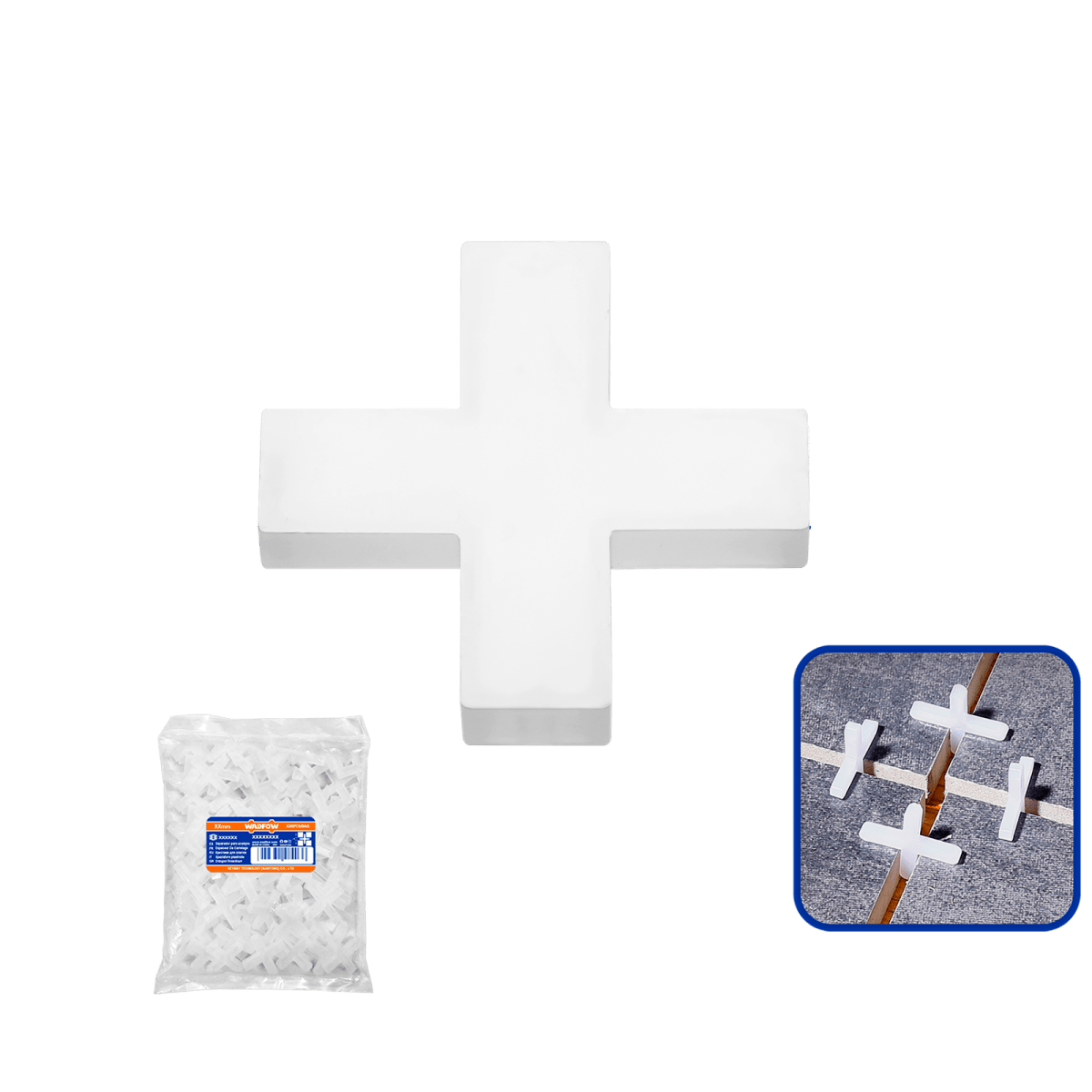 Separador Nivelador de Baldosa 1,5Mm Paq X 100 Unds WXZ1015 - MARKEMSTORE - Separadores de piso