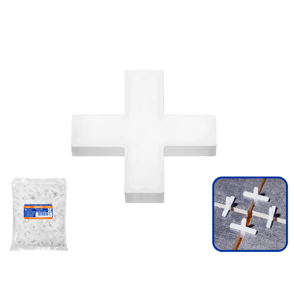 Separador Nivelador de Baldosa 2Mm Paq X 100 Unds WXZ1002 - MARKEMSTORE - Separadores de piso