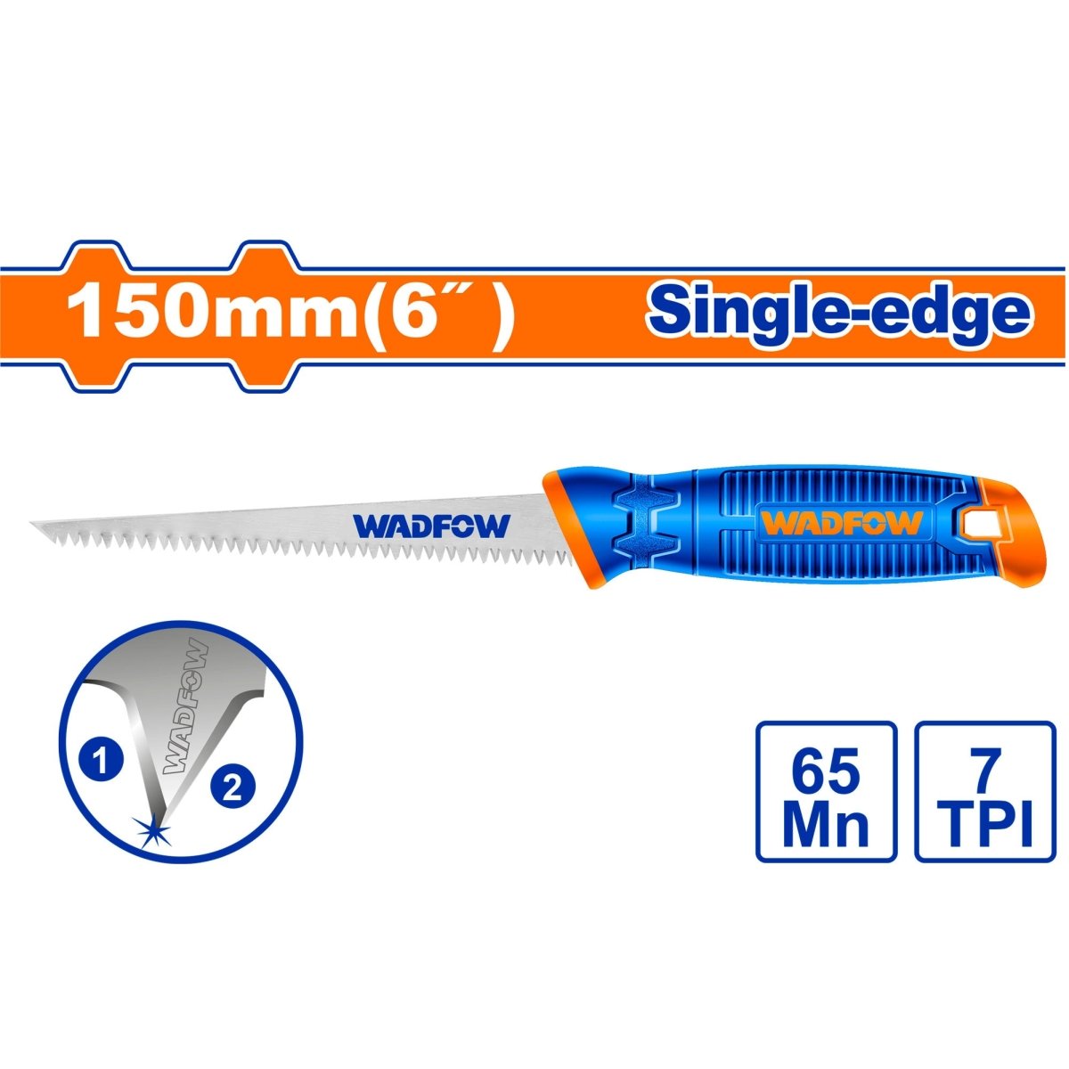 Serrucho para Drywall 6´´ 7TPI WADFOW WHW3G06 - MARKEMSTORE - Seguetas y Serruchos