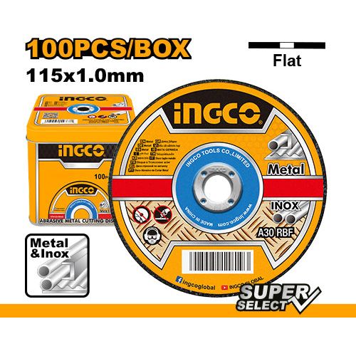 Set 100 Und Disco De Corte Fino Metal - Inox 4 - 1/2X3/64X7/8 Ingco MCD10115100 - MARKEMSTORE -