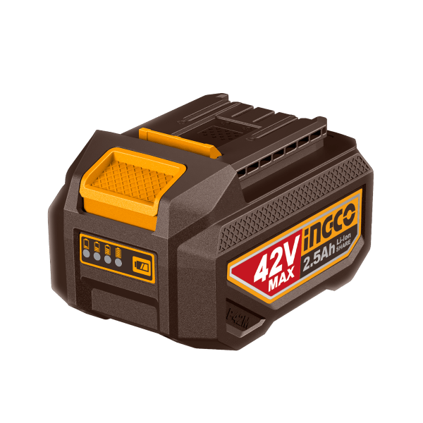 Set 2 Baterías INGCO 42V 2.5Ah Ion Litio + Cargador 2A - UFBCPM25221 - MARKEMSTORE - Baterías