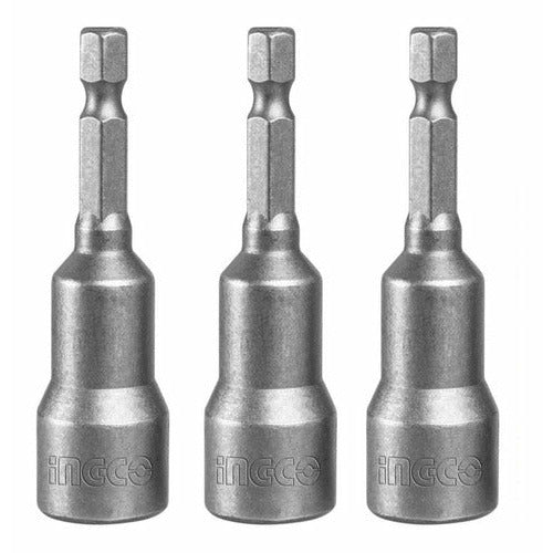 Set 3 Piezas Puntas Magneticas 3/8x65mm INGCO UAMN1031 - MARKEMSTORE - Accesorios para Taladro