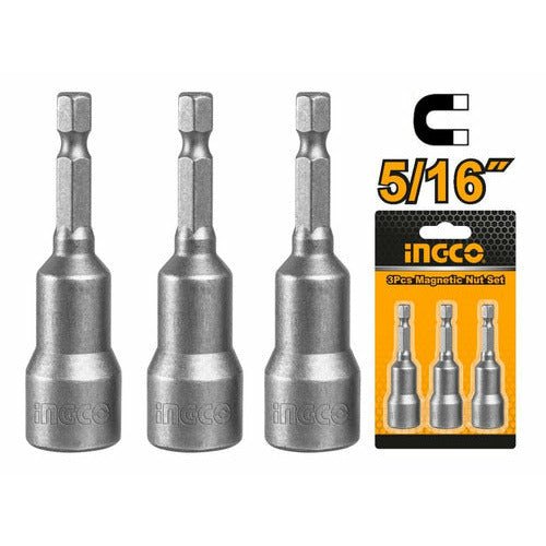 Set 3 Piezas Puntas Magneticas 5/16x65mm - MARKEMSTORE - Accesorios para Taladro