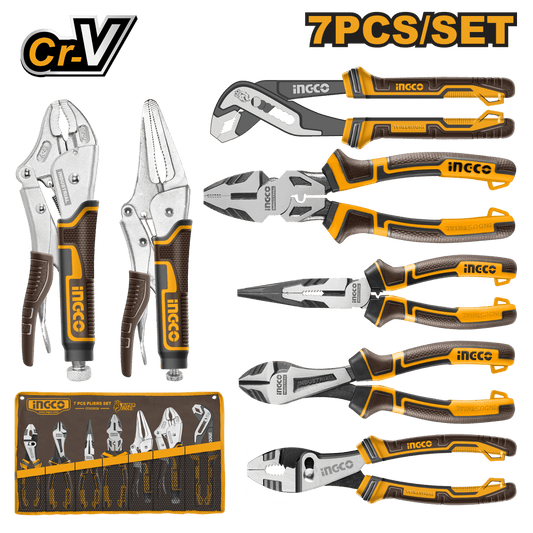 Set Alicate 7 Piezas INGCO COS23036 - MARKEMSTORE - Alicates