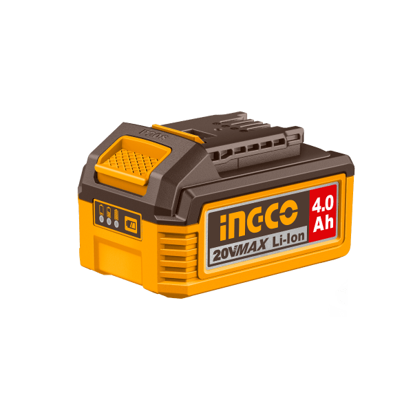 Set Batería INGCO 20V 4.0Ah Ion Litio + Cargador 2A - UFBCPK1012 - MARKEMSTORE - Baterías