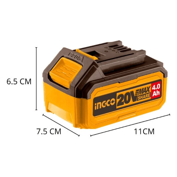 Set Bateria Ion Litio 20V 2Pcs Multiherramientas 4,0Ah INGCO COSLI240312 - MARKEMSTORE - Baterías
