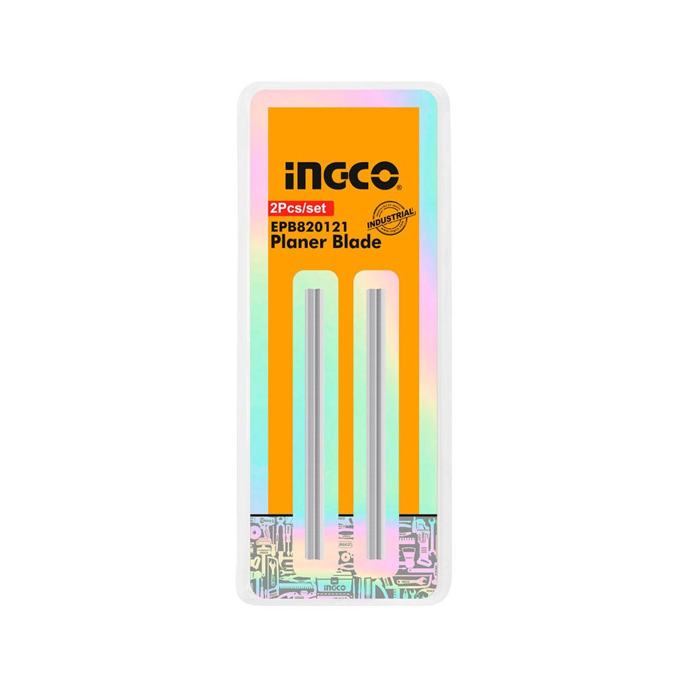 Set de Cuchillas para Cepillo INGCO 82x5.5x1.2mm HSS 2 Piezas EPB820121 - MARKEMSTORE - cuch