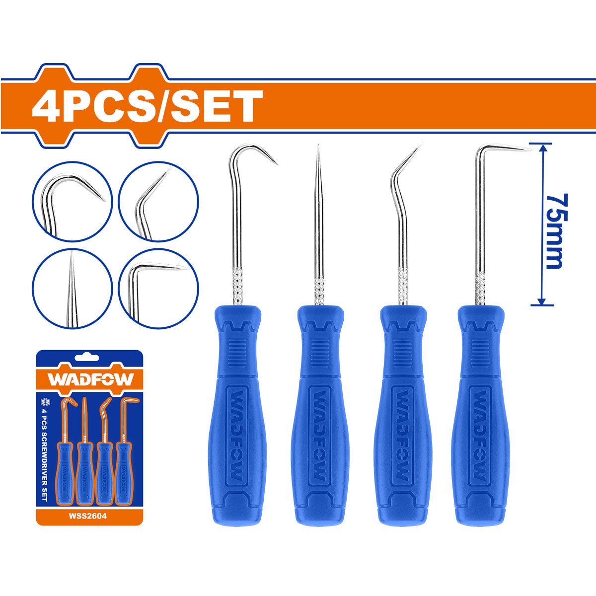 Set de Punzón y Ganchos WADFOW WSS2604 - MARKEMSTORE - Punzón y Ganchos