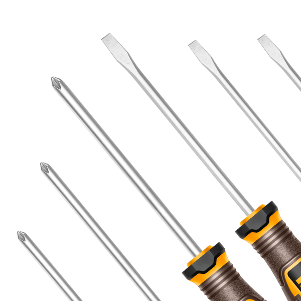 Set Destornillador 6 Piezas INGCO S2 Magnético Ergonómico HKSDS0628 - MARKEMSTORE - Destornillador