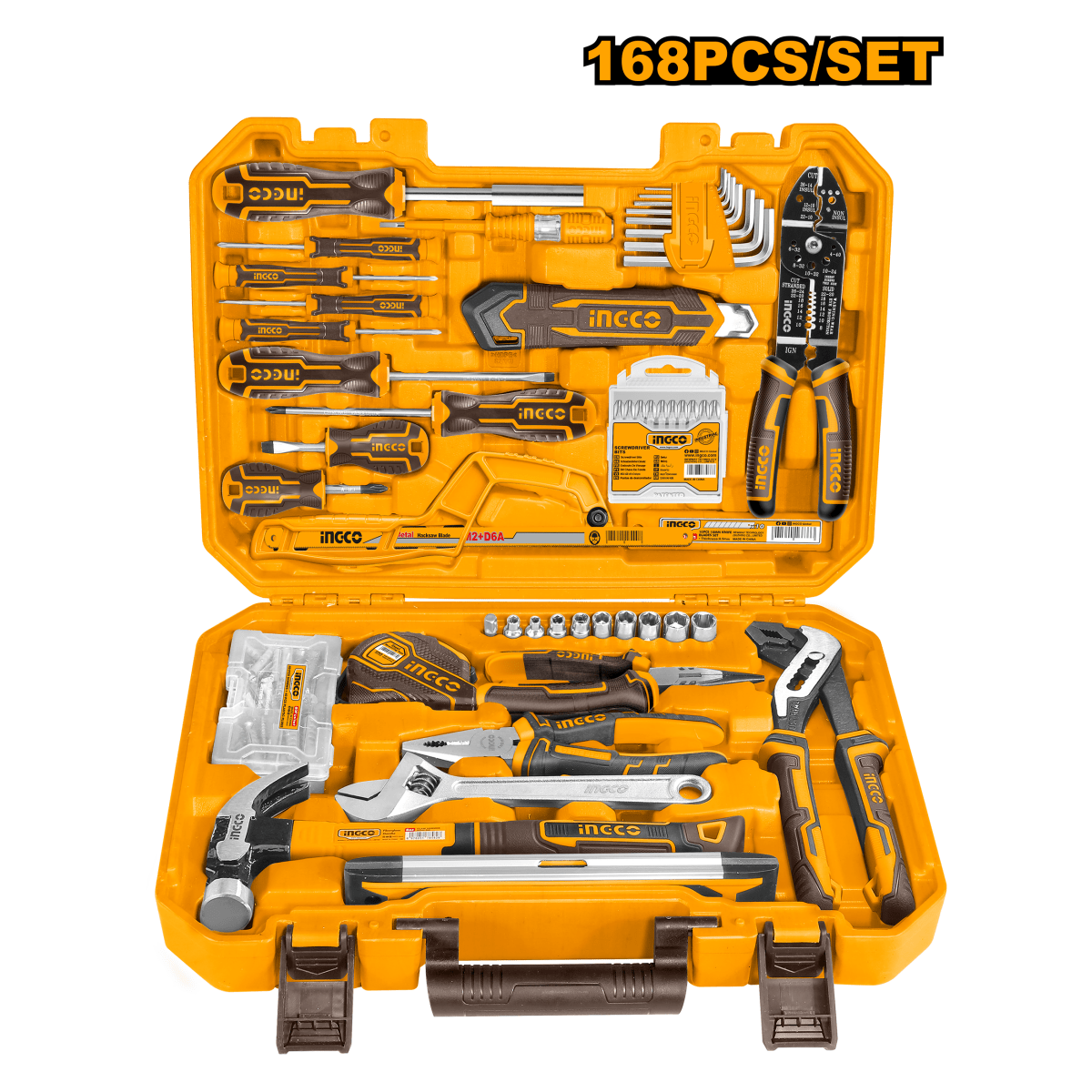 Set Herramienta Manual 168Pcs INGCO HKTHP21681 - MARKEMSTORE -