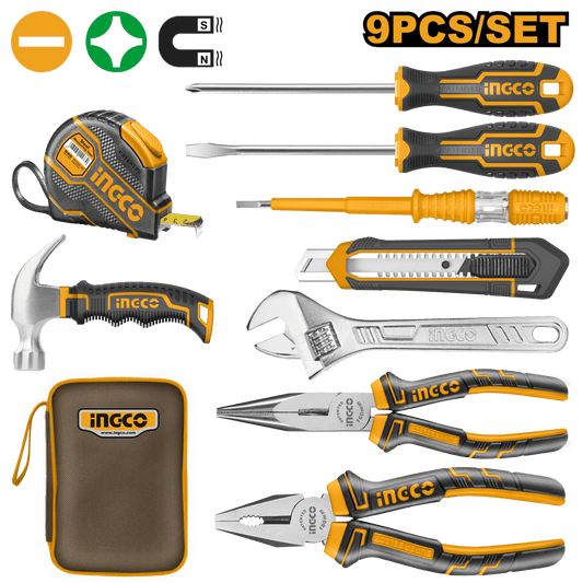 Set Herramienta Manual 9Pcs INGCO HKTH20809 - MARKEMSTORE -