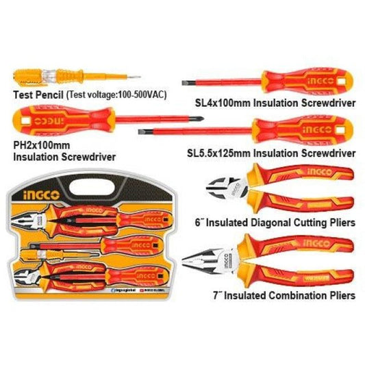 Set Herramientas Aisladas 1000V 6 Pzas Hkist3061 - MARKEMSTORE -