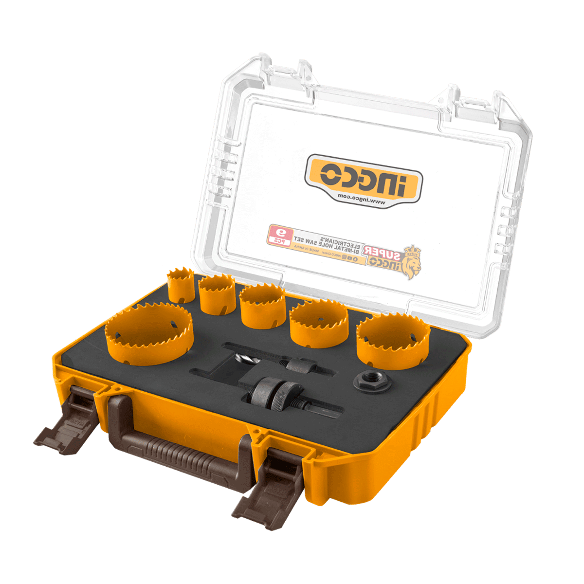 Set Sierra Copa Bimetalica 9Pcs INGCO AKH0091 - MARKEMSTORE - Sierra Copa