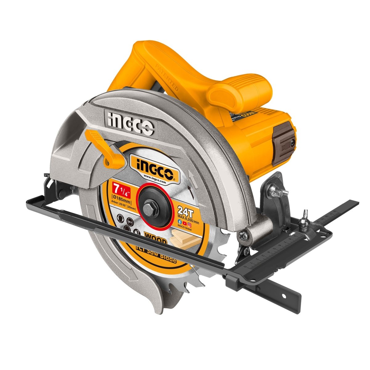 Sierra Circular 7-1/4 110/120V 60Hz 1200W 5000Rpm INGCO UCS18578 - MARKEMSTORE - Sierras