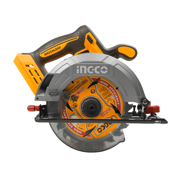 Sierra Circular Inalámbrica INGCO 20V 6 - 1/2" 5200RPM - Motor Brushless Corte 55mm CSLI1652 - MARKEMSTORE - Sierras