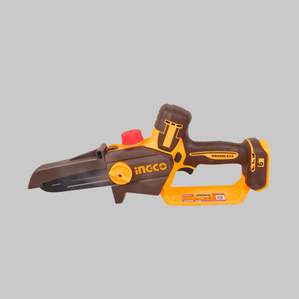 Sierra Podadora Inalámbrica INGCO 20V 6" Brushless 11m/s + 2 Baterías 2Ah y Accesorios UCGSLI20662 - MARKEMSTORE - 