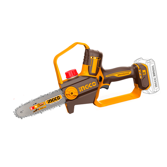 Sierra Podadora Inalámbrica INGCO 20V 8" -70ml - CGSLI2088 - MARKEMSTORE
