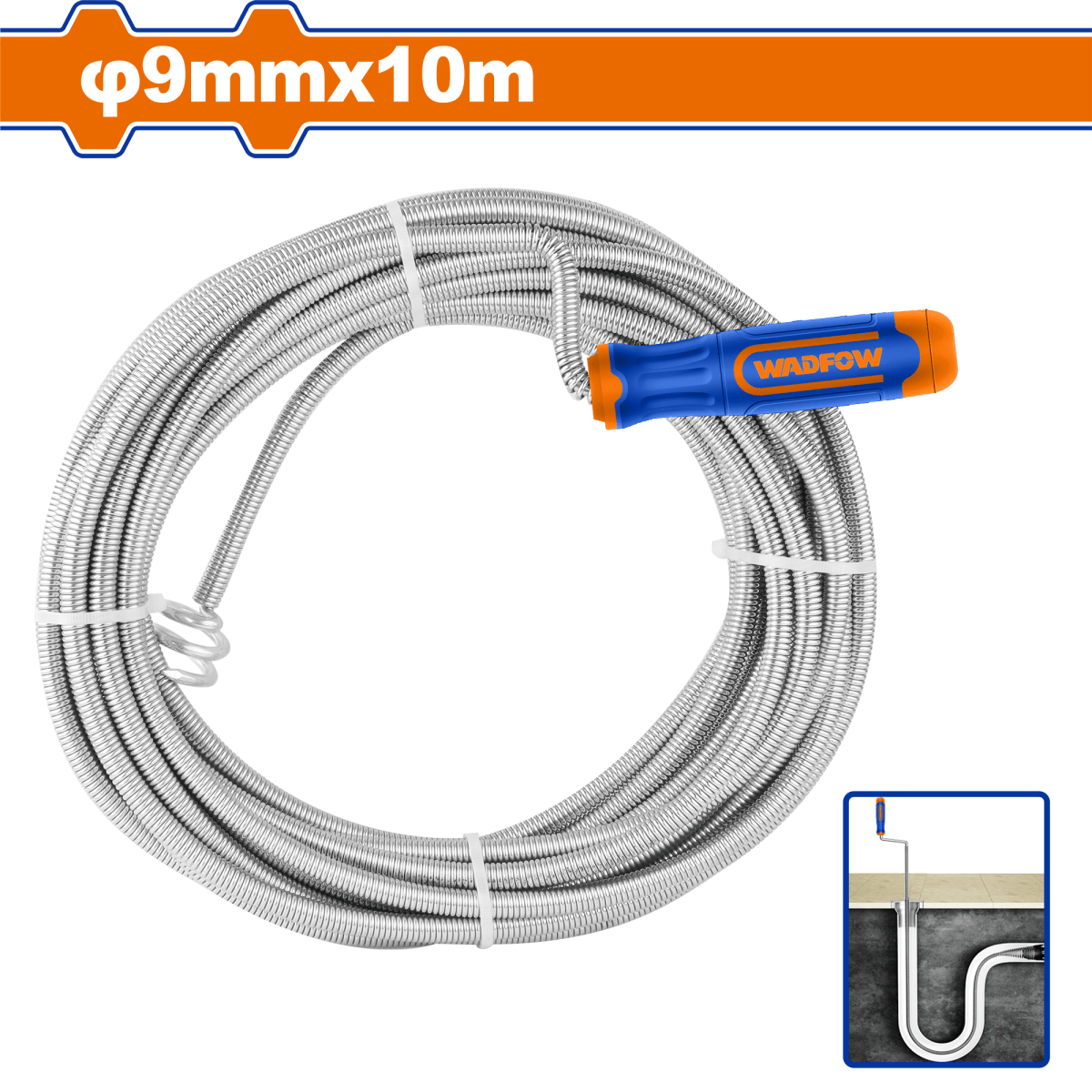 Sonda Para Drenaje 10Mts Diam 9mm WADFOW REF. WDD2310 - MARKEMSTORE -