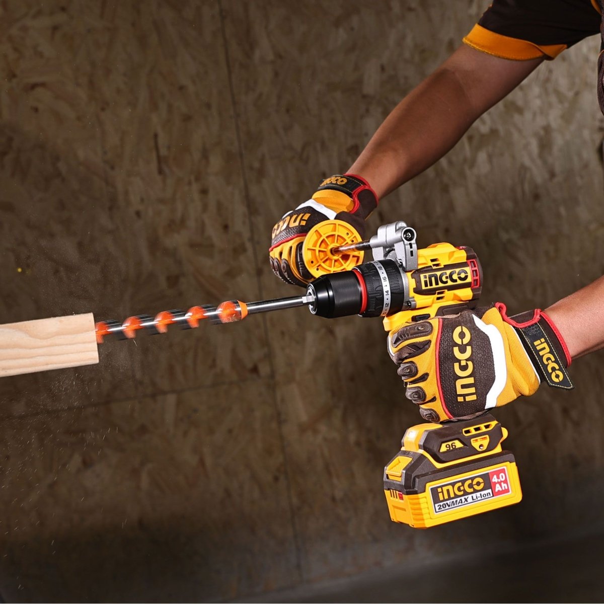 Taladro de Impacto INGCO 20V 166Nm Brushless + 2 Baterías 5.0Ah INGCO UCIDLI201668 - MARKEMSTORE - Taladro
