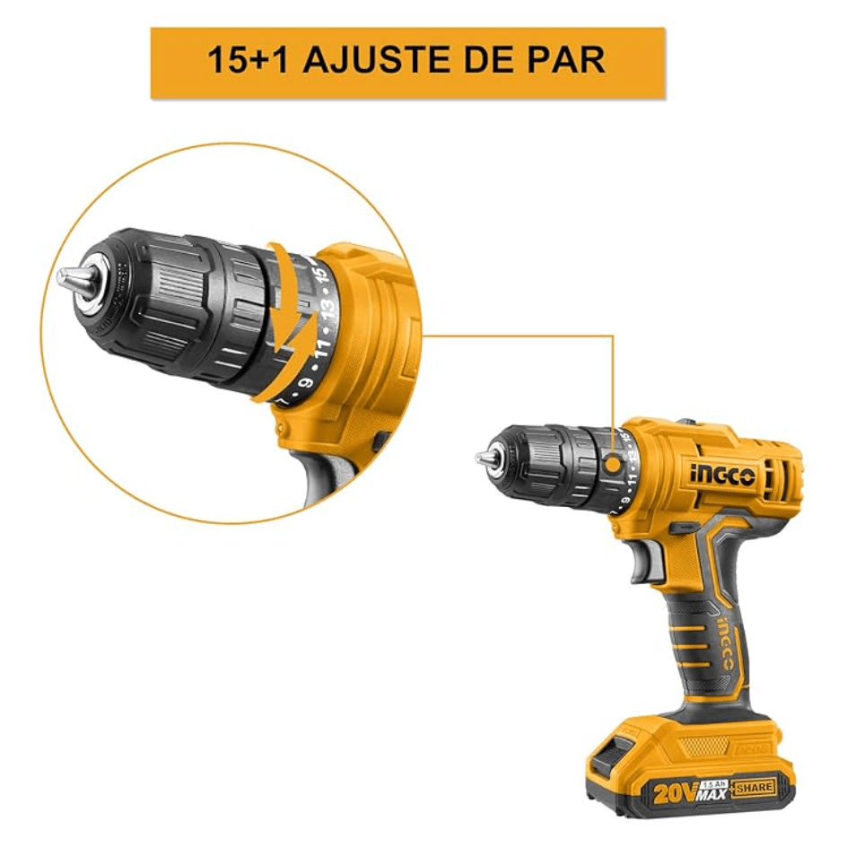 Taladro Inalambrico 20v UCDLI20012 SUPER SELECT - MARKEMSTORE - Taladro