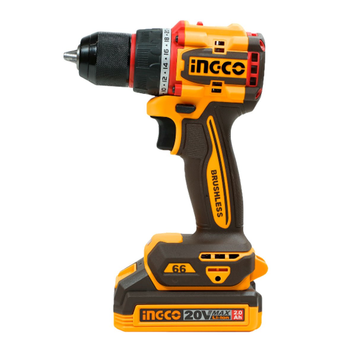 Taladro Inalambrico 20V UHKTHP41662 + 166 Herramientas INGCO - MARKEMSTORE - Juegos de Herramientas