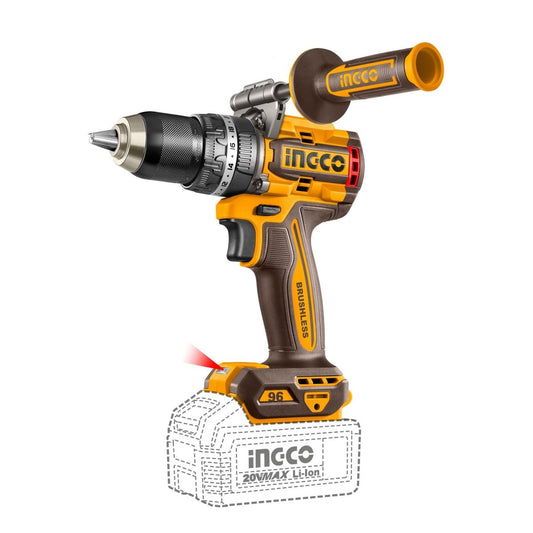 Taladro Inalámbrico de impacto INGCO 20V 96Nm Sin Batería CIDLI209685 - MARKEMSTORE - Taladros