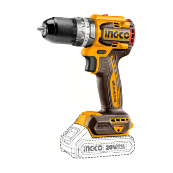 Taladro M1/2 20V 60Nm Impacto INGCO CIDLI206021 - MARKEMSTORE - Taladro