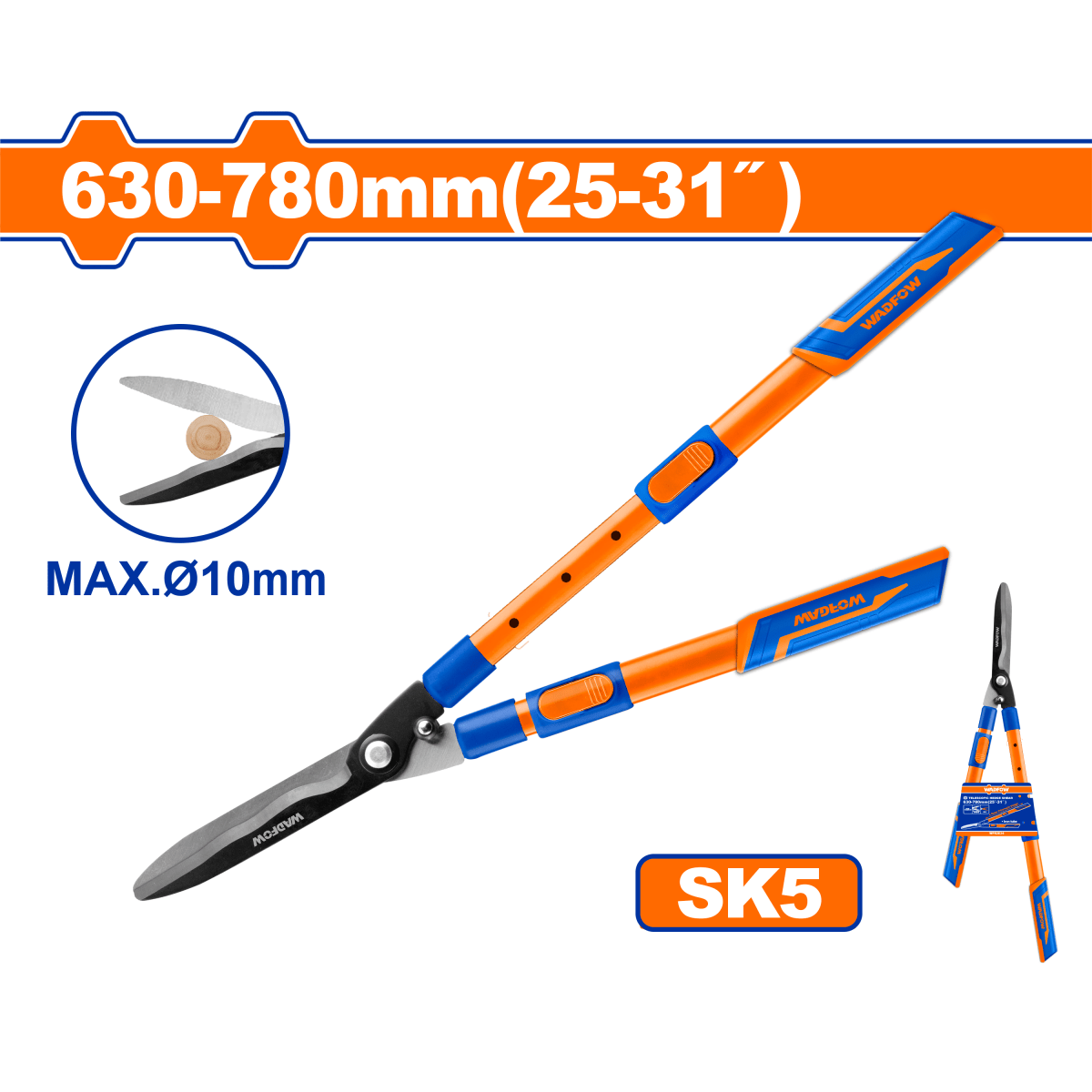 Tijera Podadora Telescopica Sk5 630 - 780mm WADFOW WPR2E34 - MARKEMSTORE -