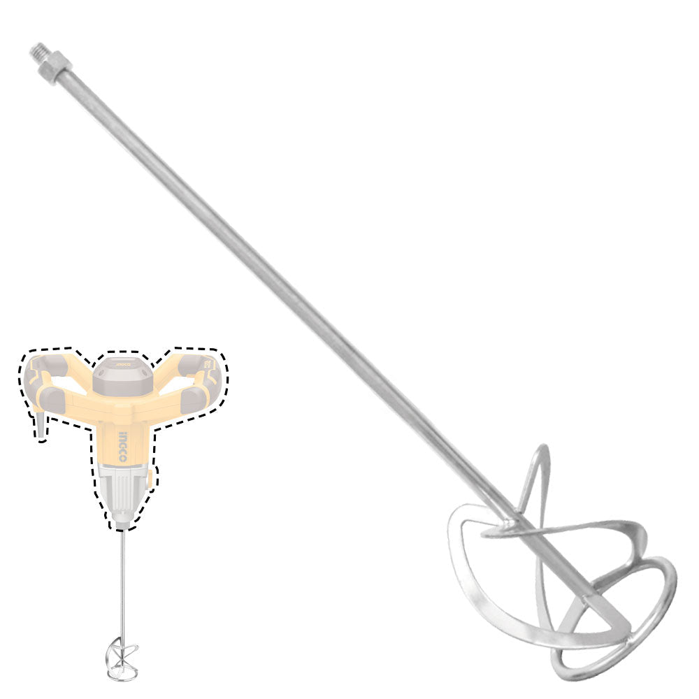 Varilla Mezcladora de Pintura 60cm INGCO UMP1120 | Mezclador para Taladro - MARKEMSTORE - Mezcladores