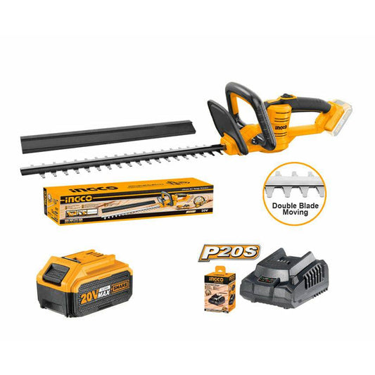 Cortasetos Inalambrico Ionlitio 20v 1400rpm Con Batería 4h Ingco - MARKEMSTORE